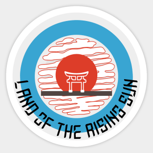 Land of the rising sun Sticker